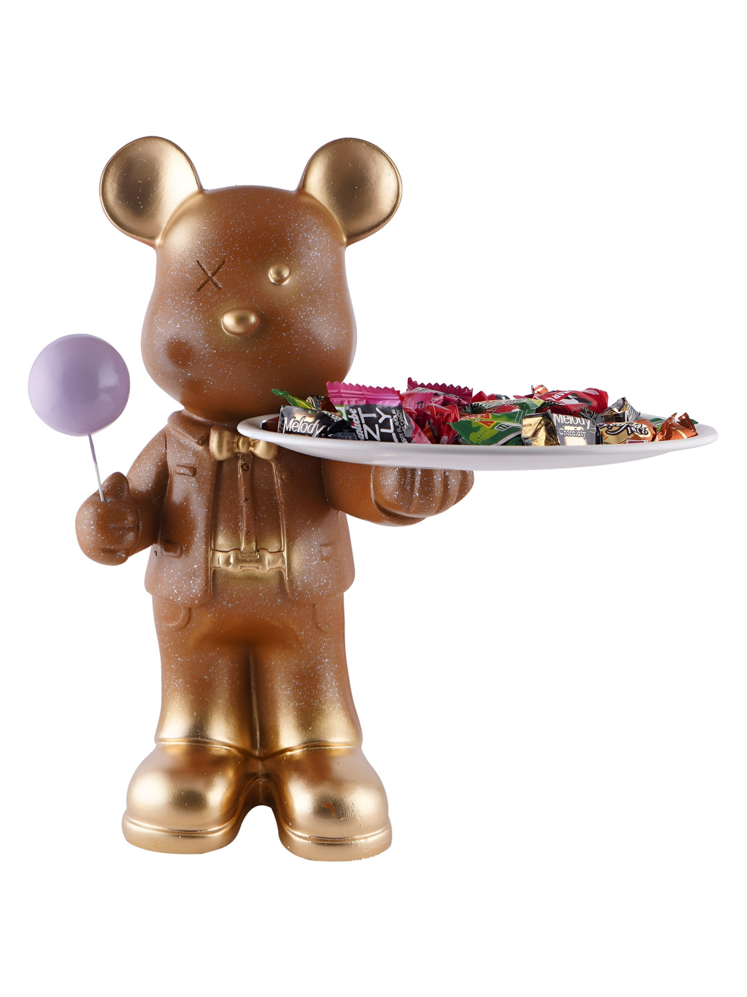 Zart Cool Dog Camel Brown Polyresin Matte Living Room Medium Showpiece - 11 Inches