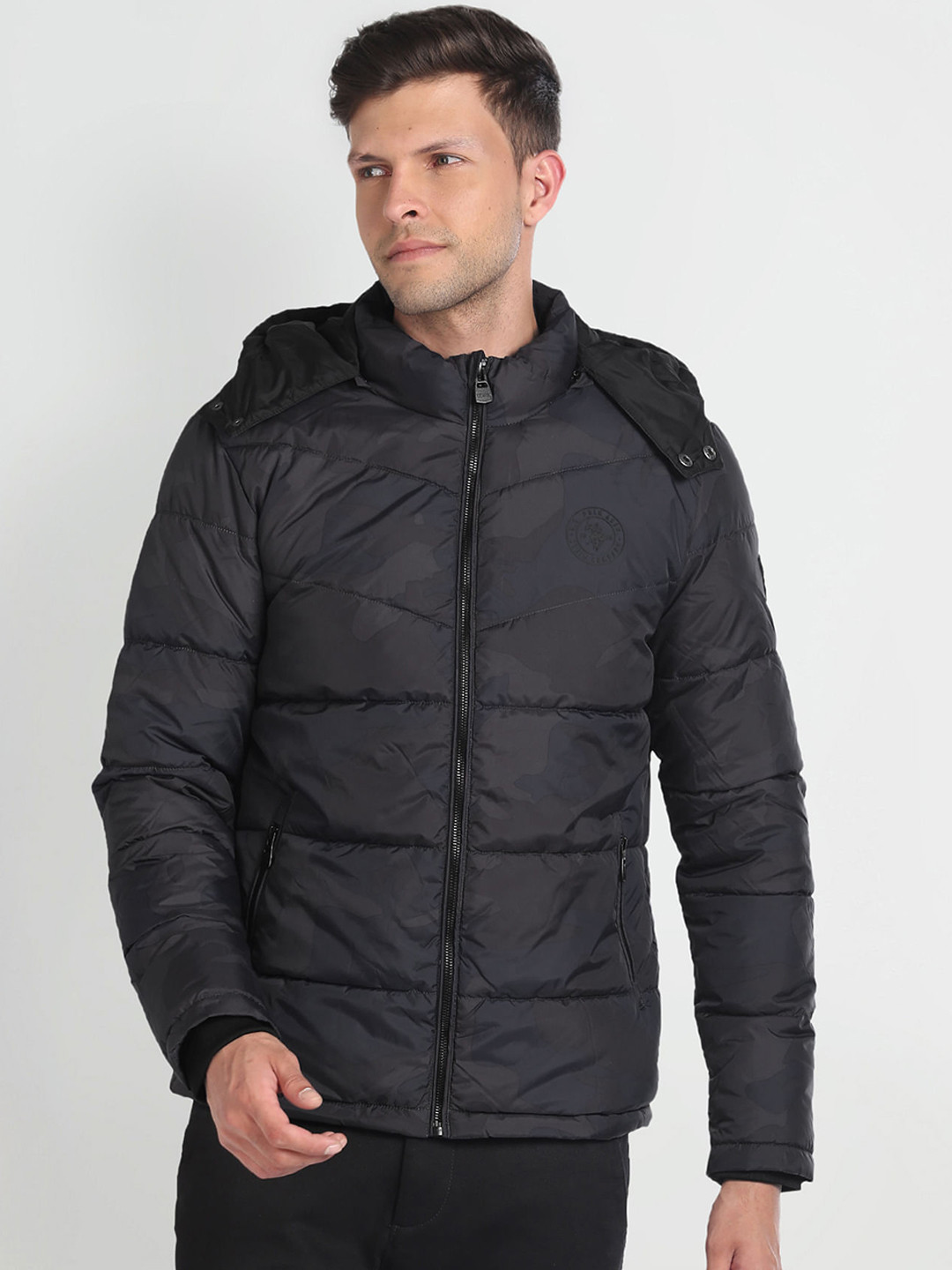 U.S. Polo Assn. Denim Co. Hooded Puffer Jacket