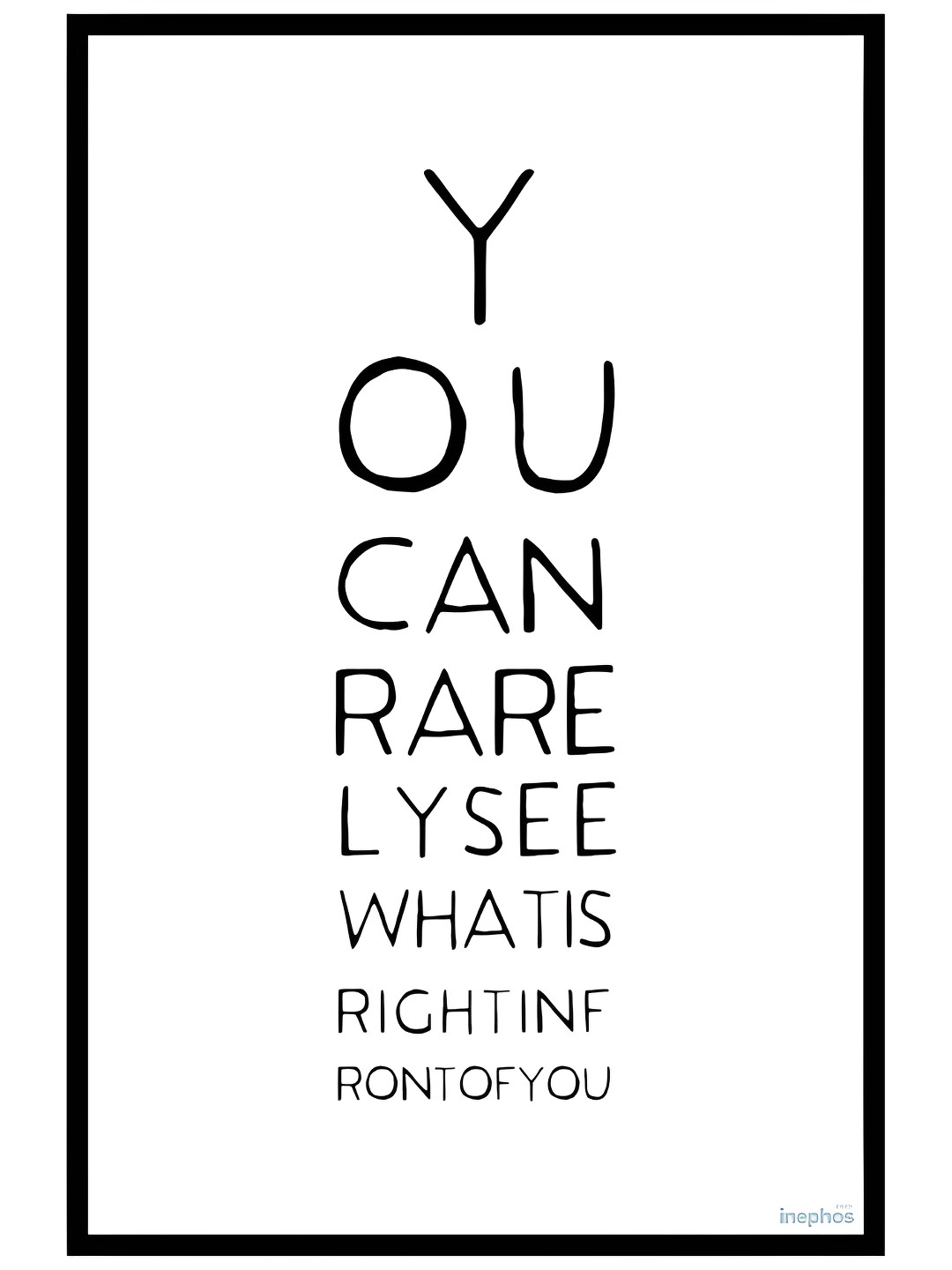 Inephos You Can Paper Wall Rectangle Photographs Wall Art -12 x 18 In