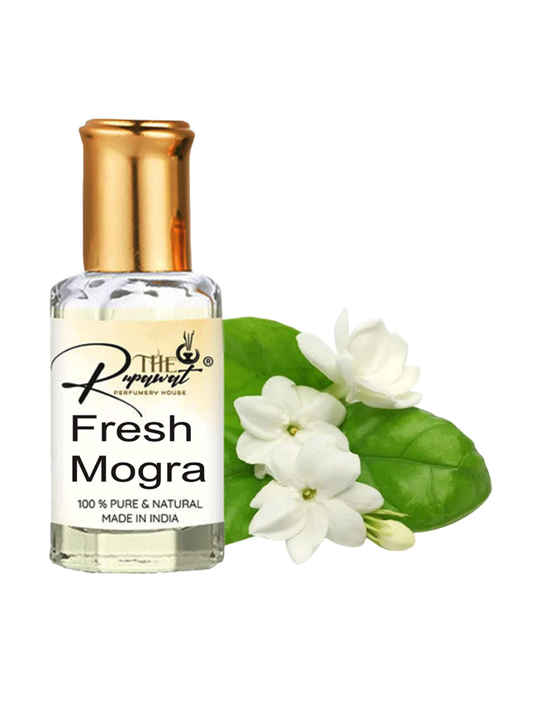 THE RUPAWAT Perfumery House Fresh Mogra Pure & Natural Alcohol-Free Attar - 12 ml
