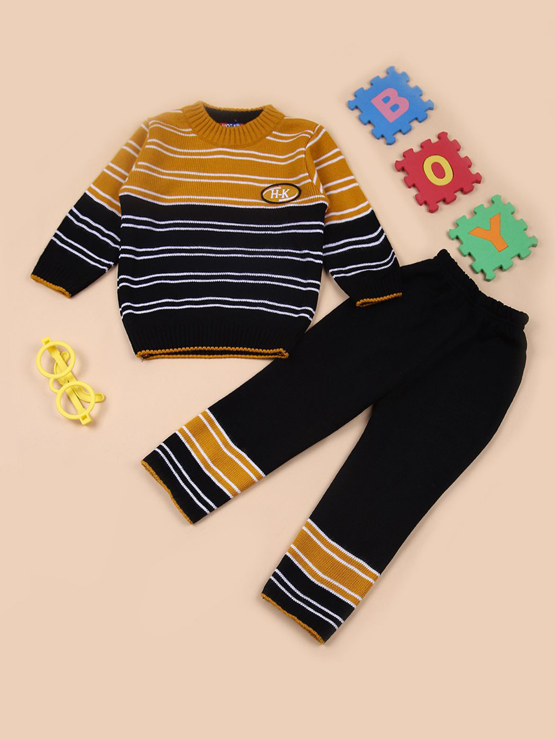 V-Mart Boys Striped Pyjamas