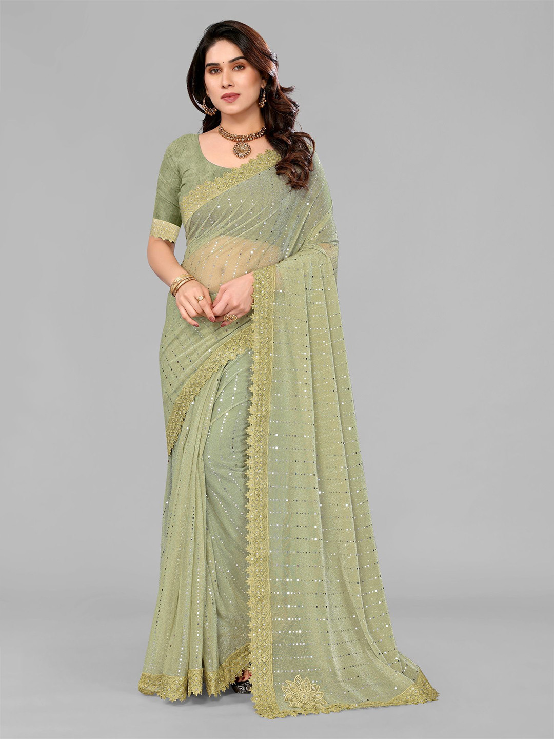 VIJAYA VALLABH Striped Saree