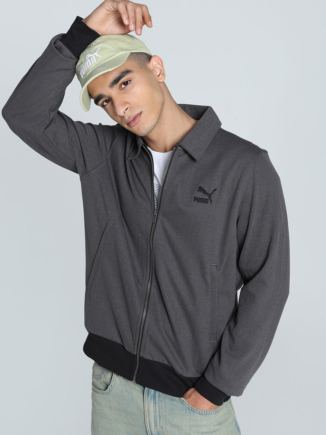 Puma Classics Herringbone Long Sleeve Shacket