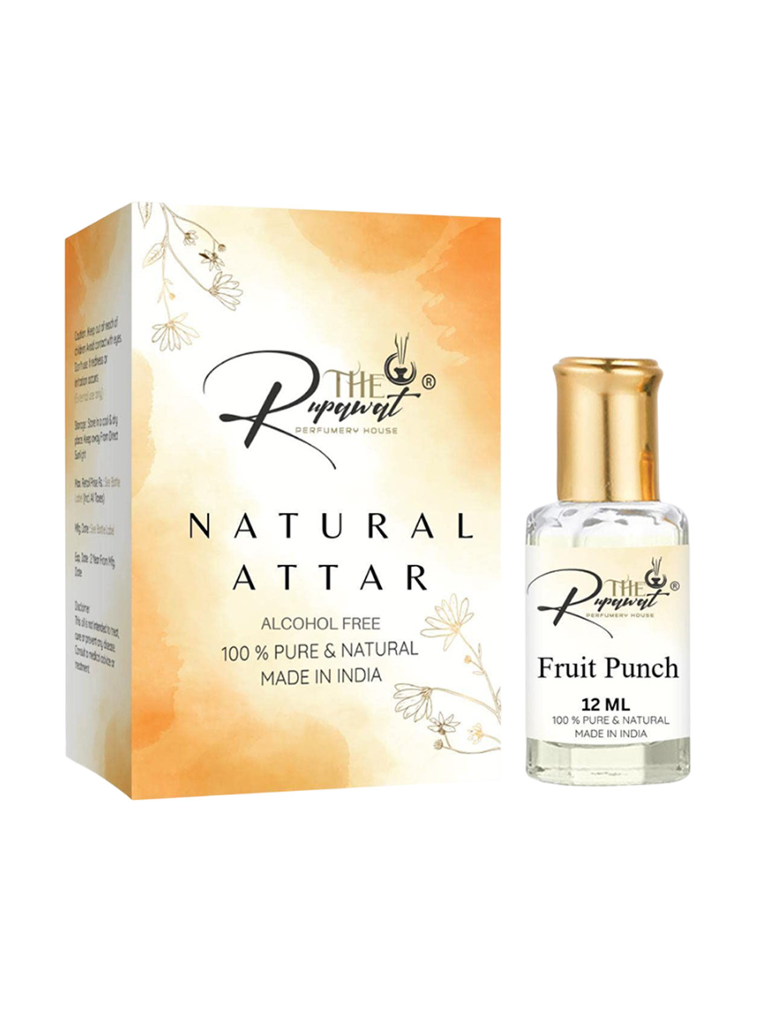 THE RUPAWAT Perfumery House Fruit Punch 100% Natural & Pure Alcohol Free Attar - 12 ml