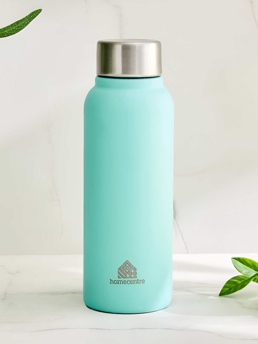 Home Centre Atlantis Green Brand Logo Stainless Steel Airtight Water Bottle - 400ml