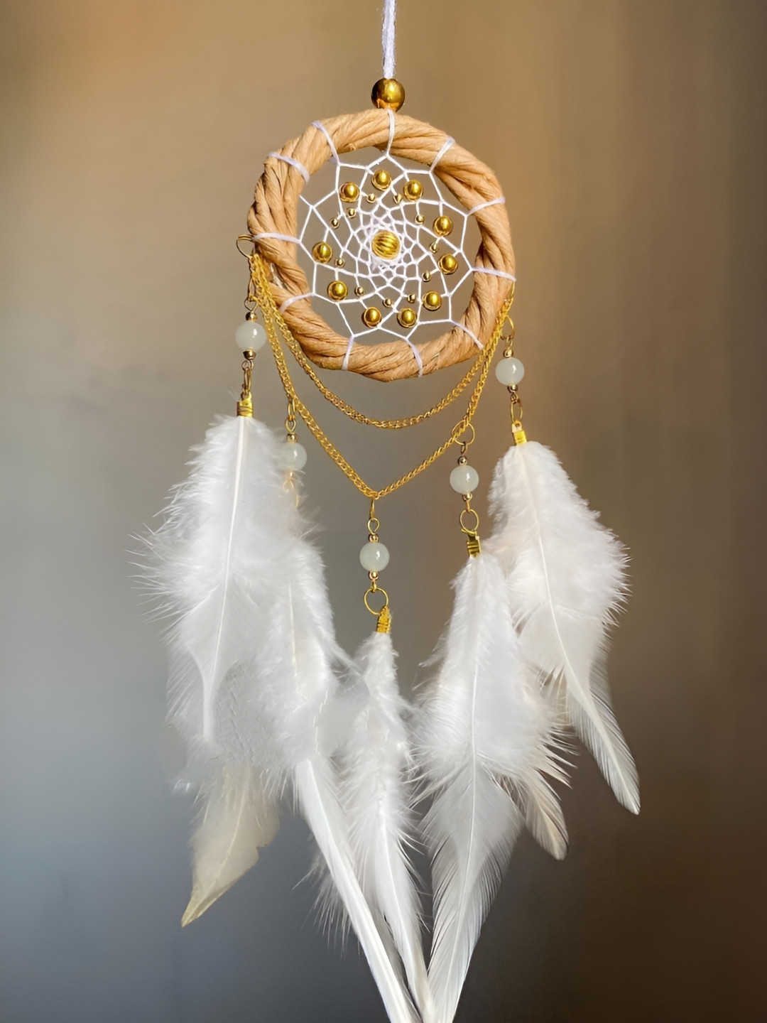 UVID ART AND CRAFT SUP White & Beige Windchimes