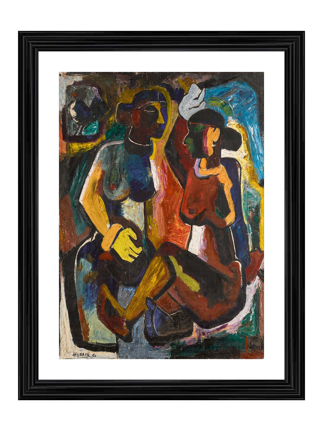 Adventures India Maharashtriy Wood Wall Rectangle Paintings Wall Art - 17.71 x 13.77 In