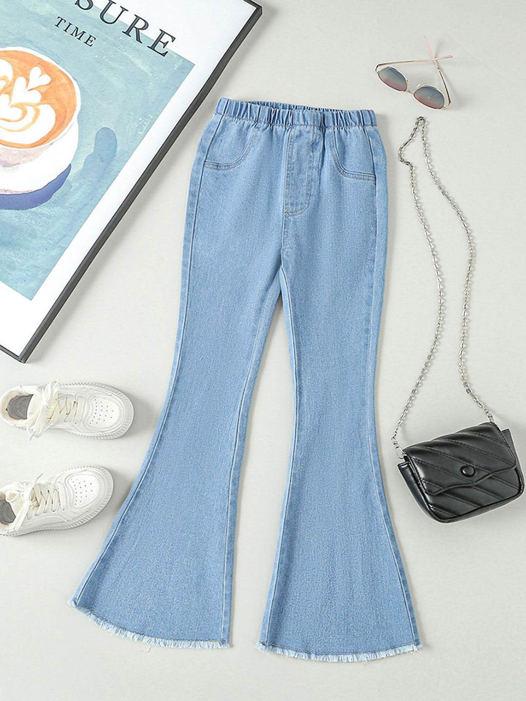 INCLUD Girls Wide Leg Jeans