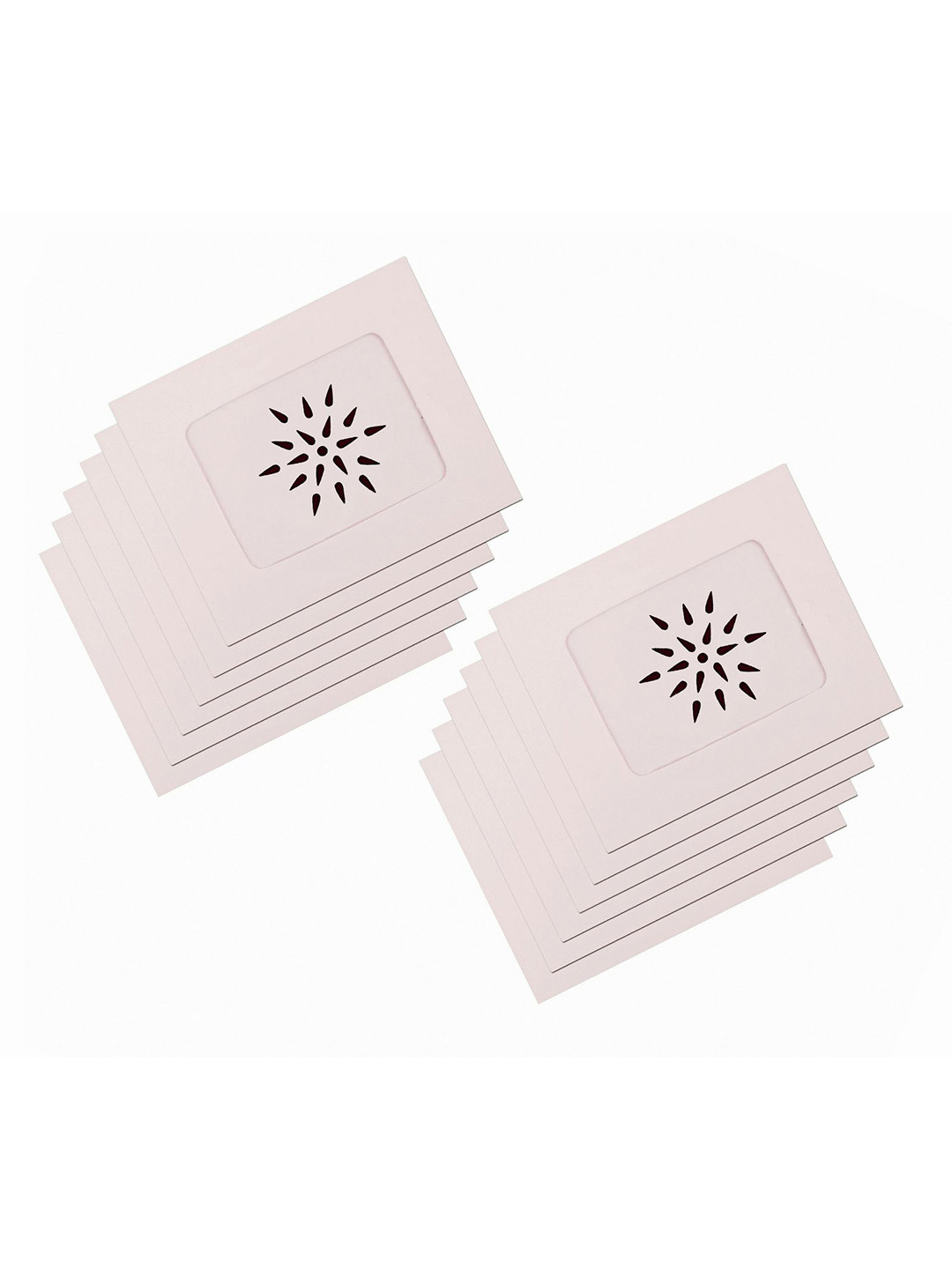 VAMA Women Set of 12 Tear Shaped Velvet Kumkum Bindis Dark Maroon Stickers