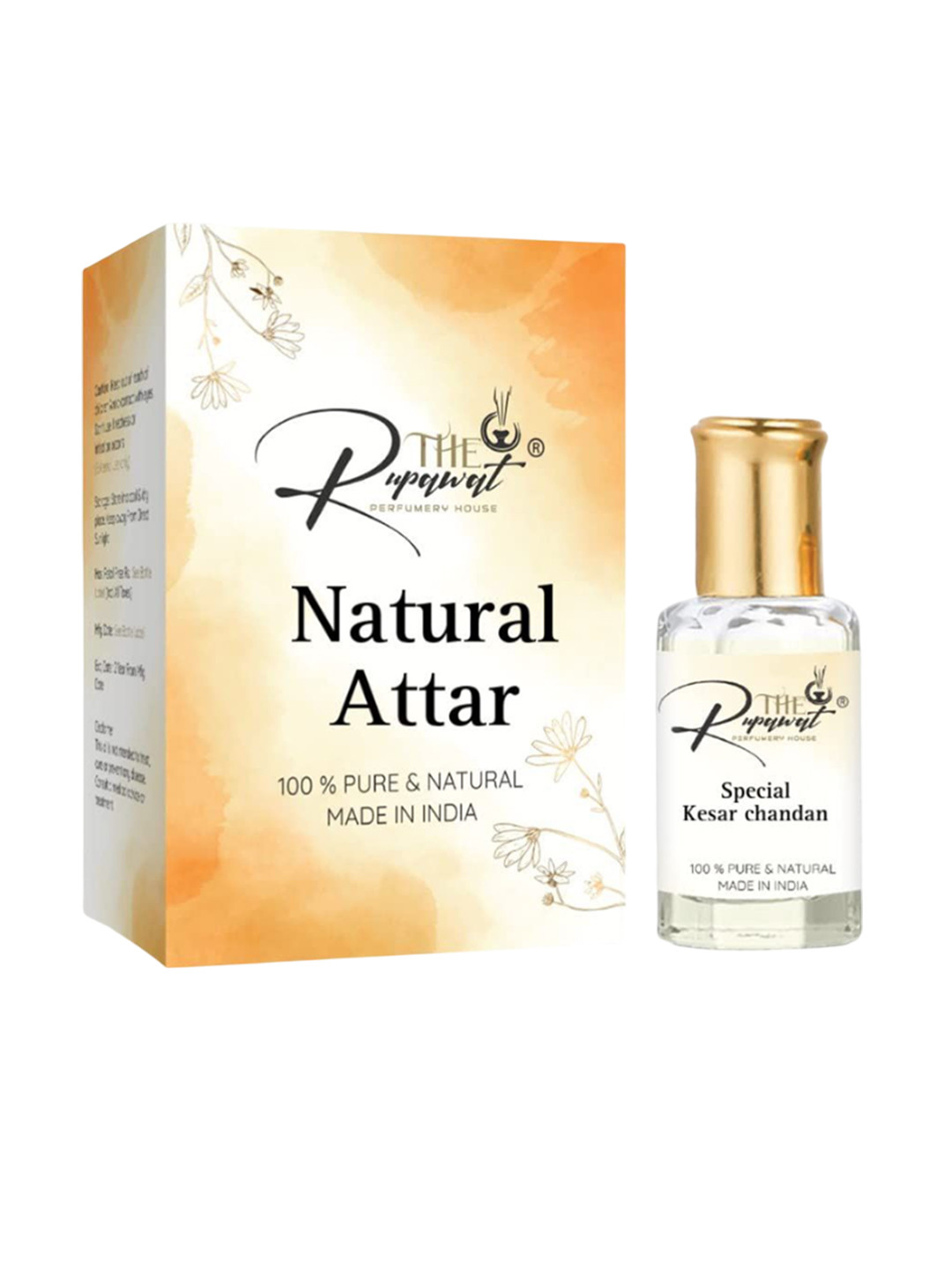 THE RUPAWAT Perfumery House Fitrat Nm 100% Pure & Natural Alcohol Free Attar - 12 ml