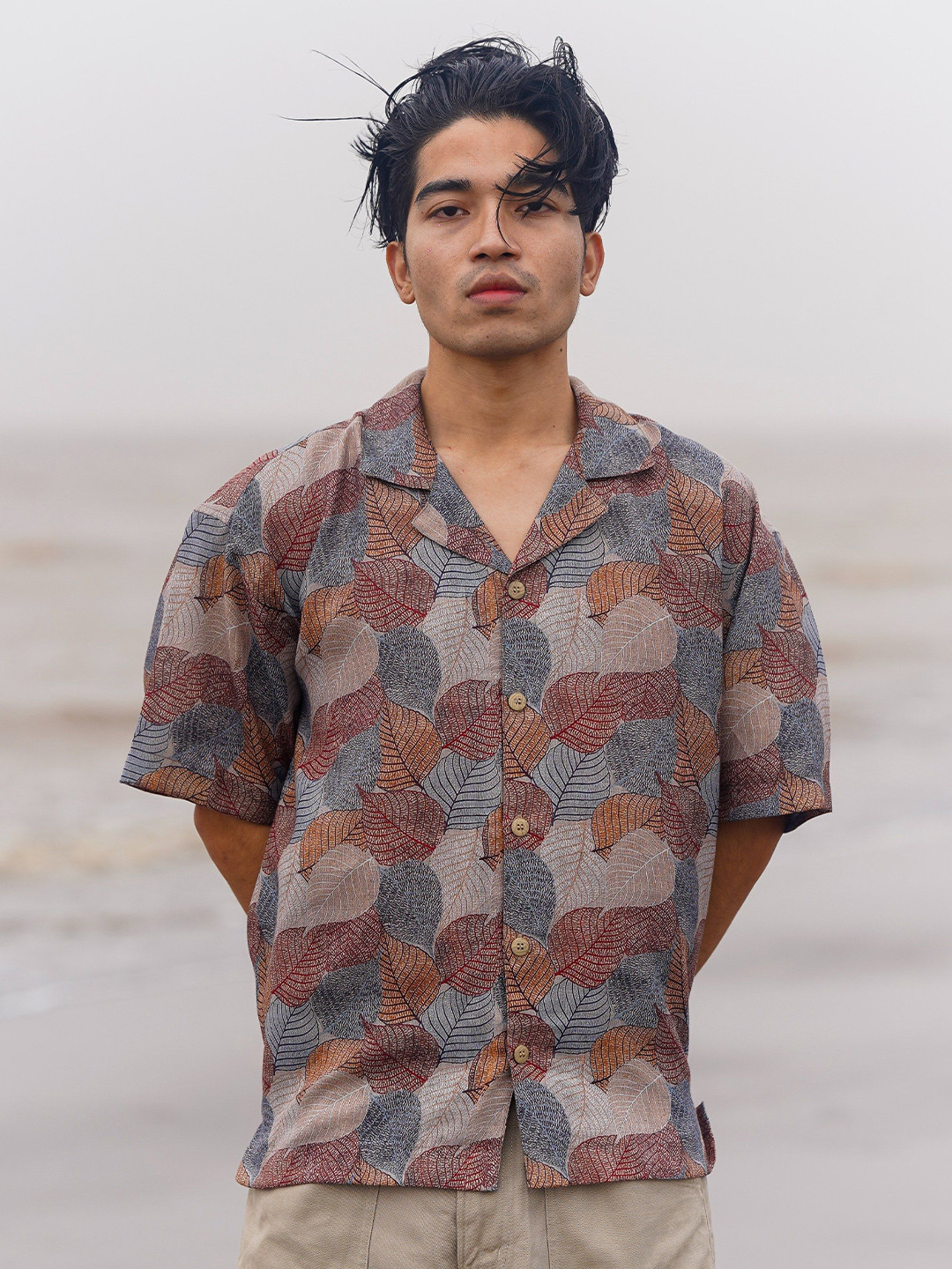 Big Bunny Men Custom Floral Opaque Casual Shirt