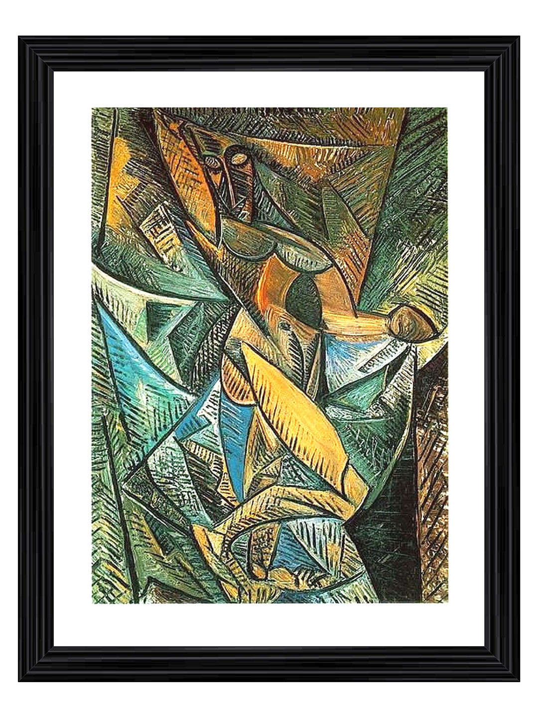 Adventures India Dance With Veils Wood Wall Rectangle Paintings Wall Art - 23.6 x 17.7 In