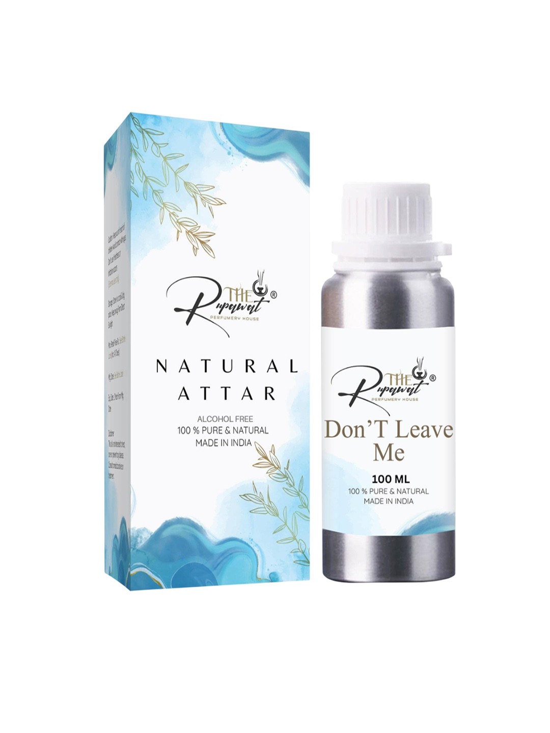 THE RUPAWAT Perfumery House DonT Leave Me 100% Natural & Pure Alcohol Free Attar - 100 ml