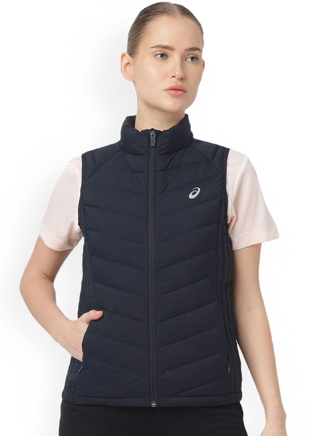 ASICS Sleeveless Lightweight Down Vest Jackets