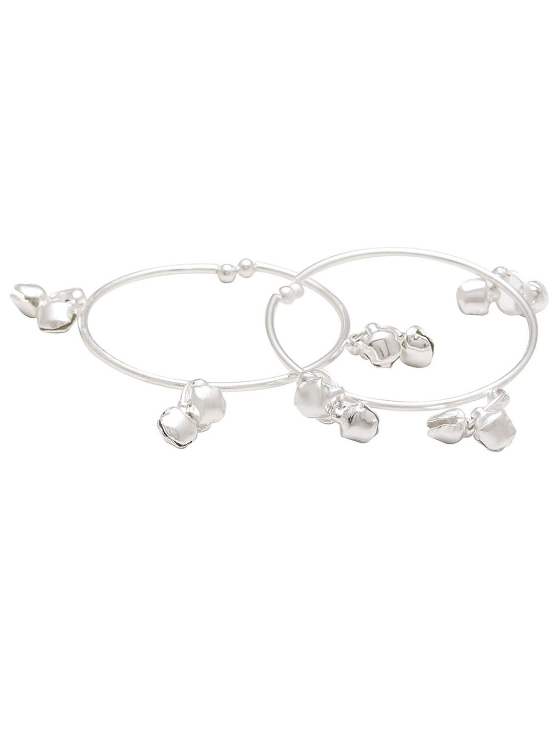 MEMOIR Unisex Kids 2 Brass Antique Silver-Plated Charm Bracelet