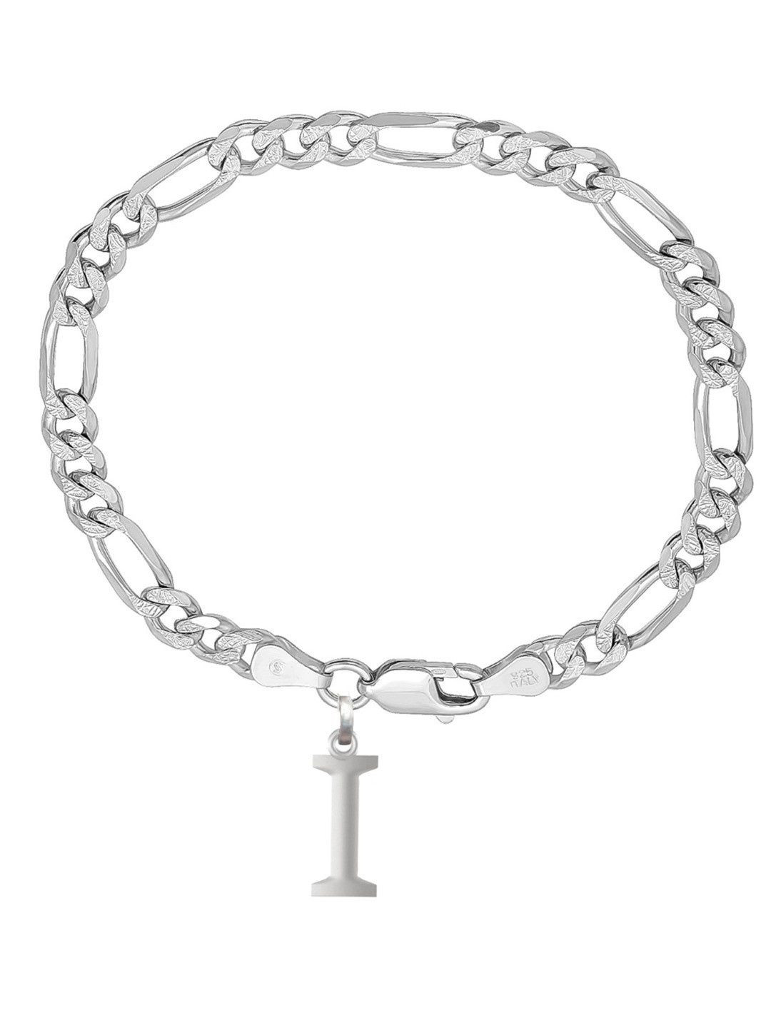 AKSHAT SAPPHIRE Men Sterling Silver Link Bracelet