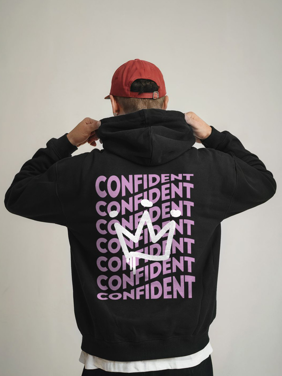 FFLIRTYGO Men Printed Hooded Sweatshirt