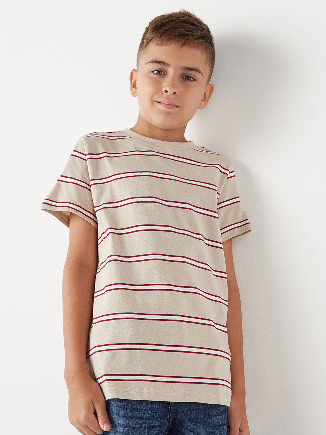 Juniors by Babyshop Kids Striped Regular T-Shirt