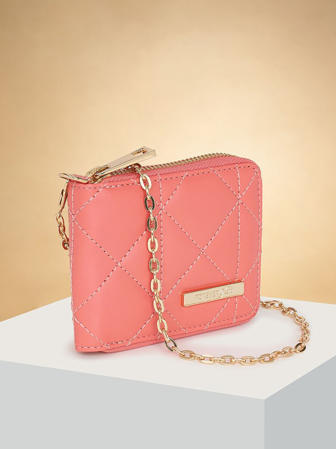 Forever Glam by Pantaloons Women Leather Self Design Fashion Wallets