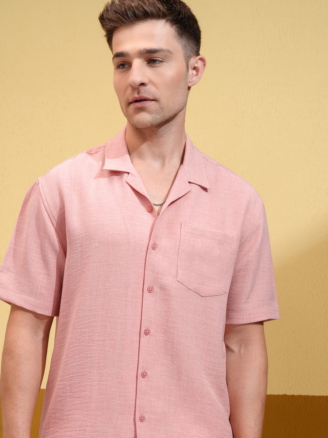 Locomotive Premium Men Textured Overshirt Casual Shirt