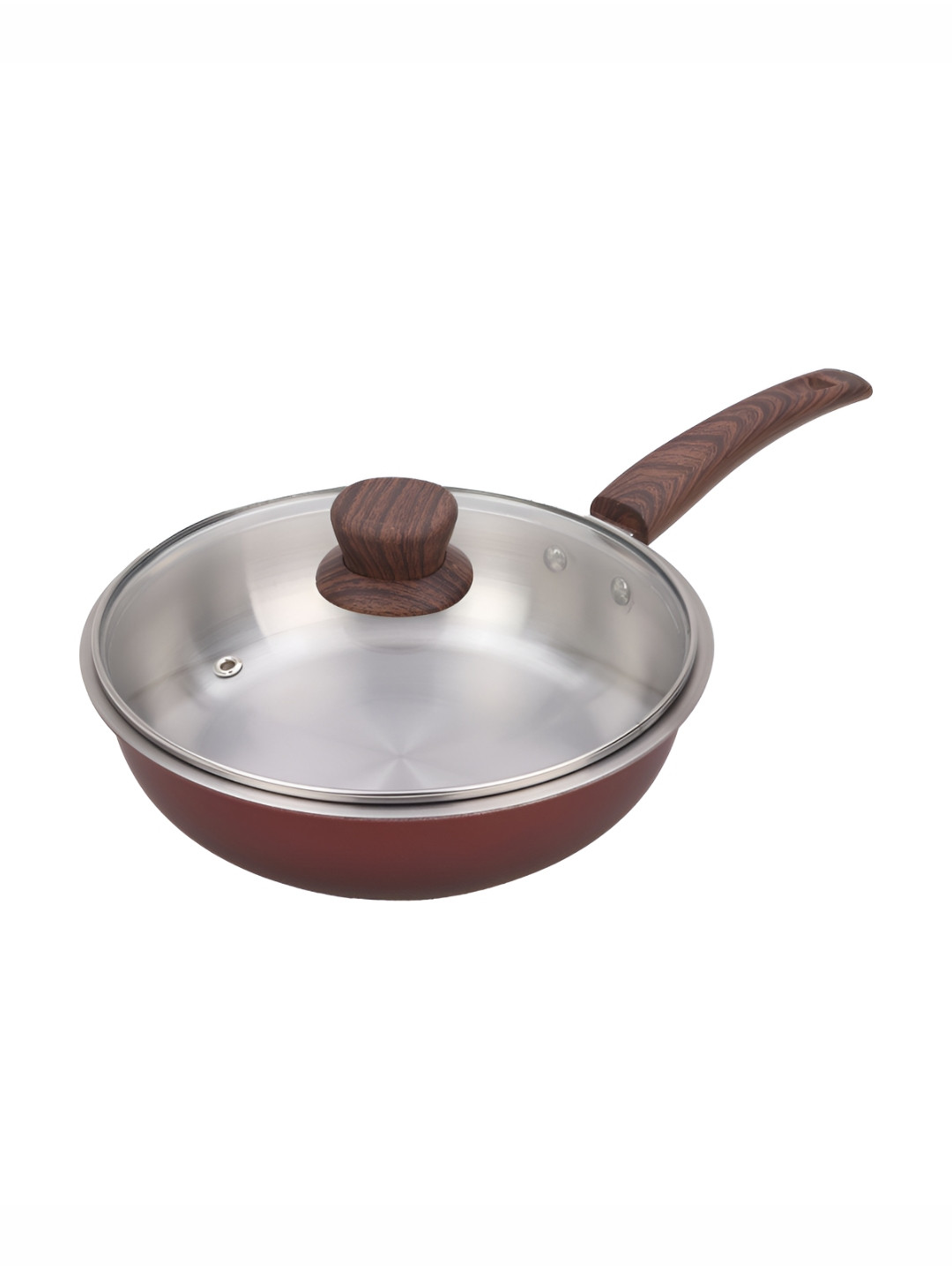 The Better Home Red Induction Base Stainless Steel Pan