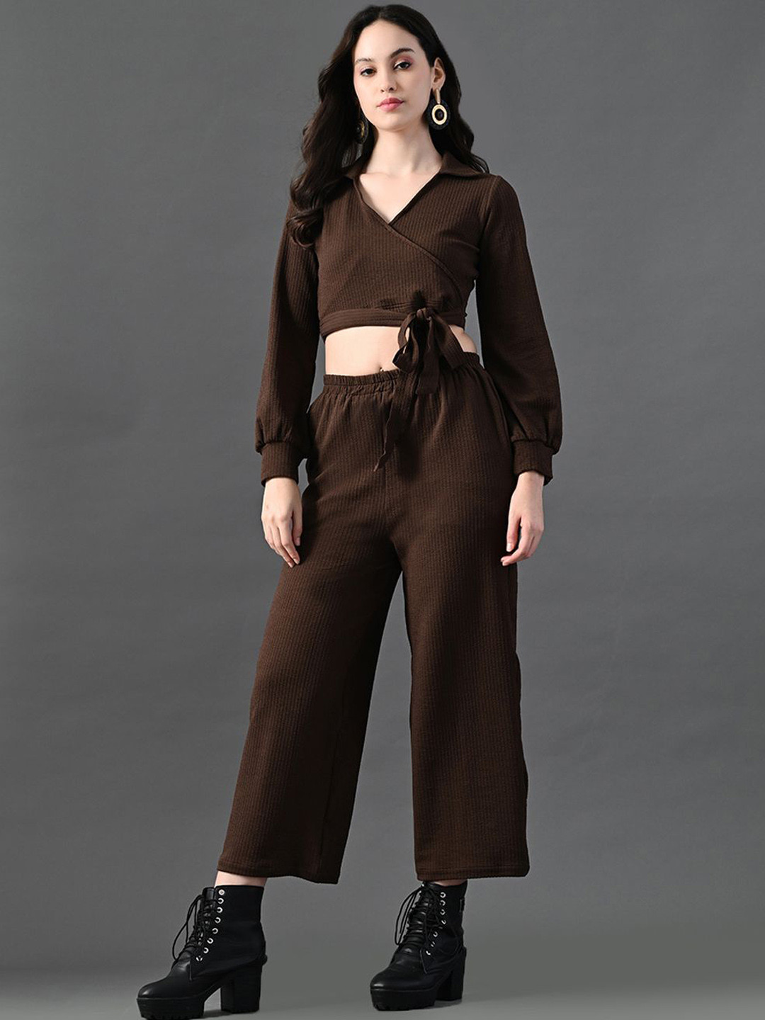 The Roadster Lifestyle Co Long Sleeve Top With Trouser Co-Ords