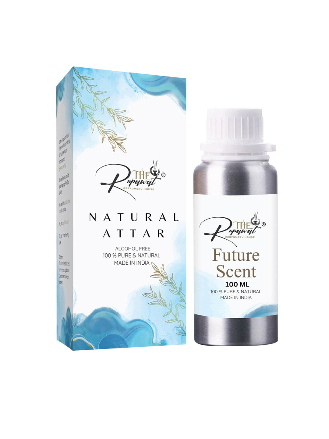 THE RUPAWAT Perfumery House Future Scent 100% Natural & Pure Attar - 100ml