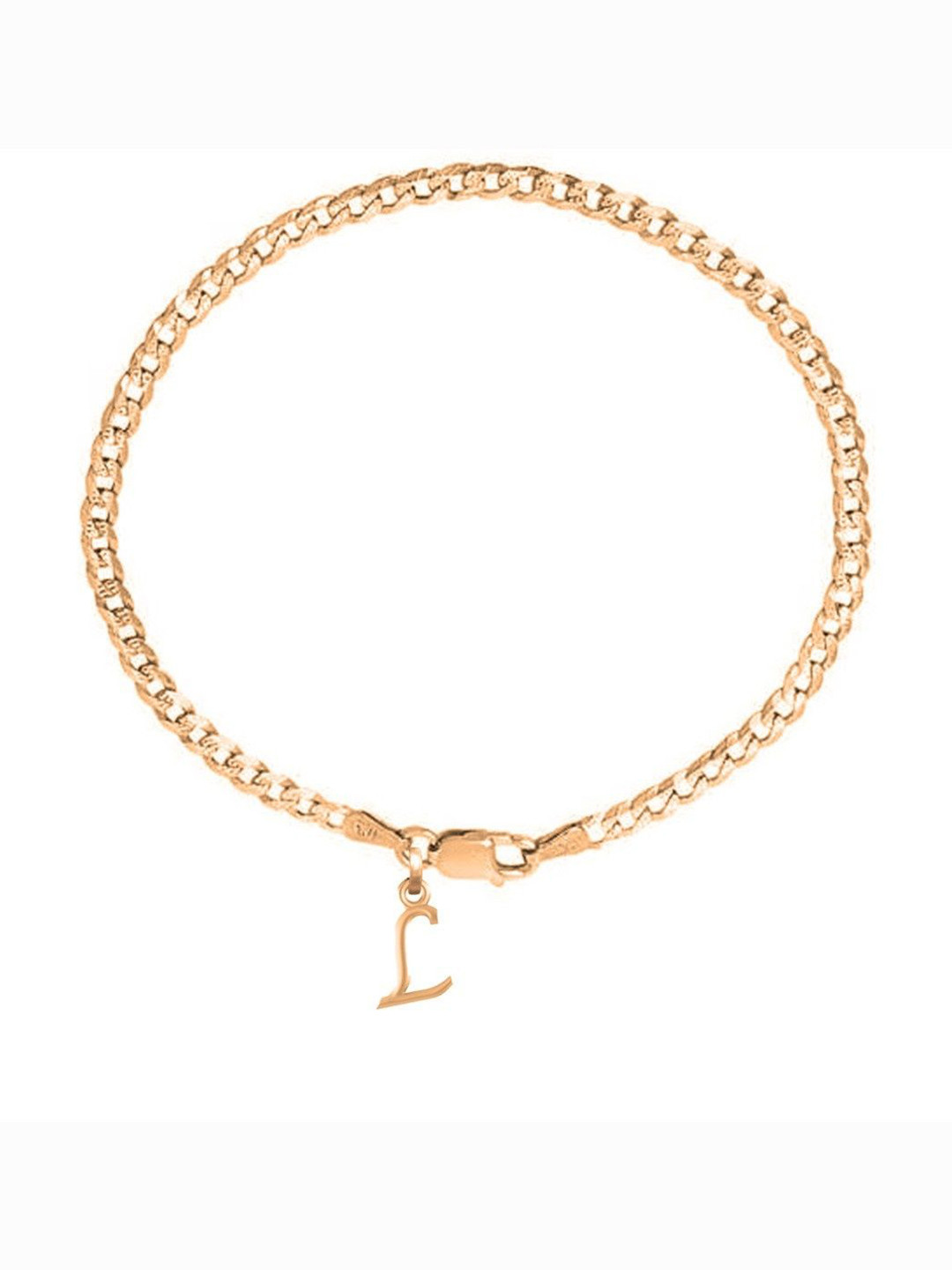 AKSHAT SAPPHIRE Men Sterling Silver Gold-Plated Link Bracelet