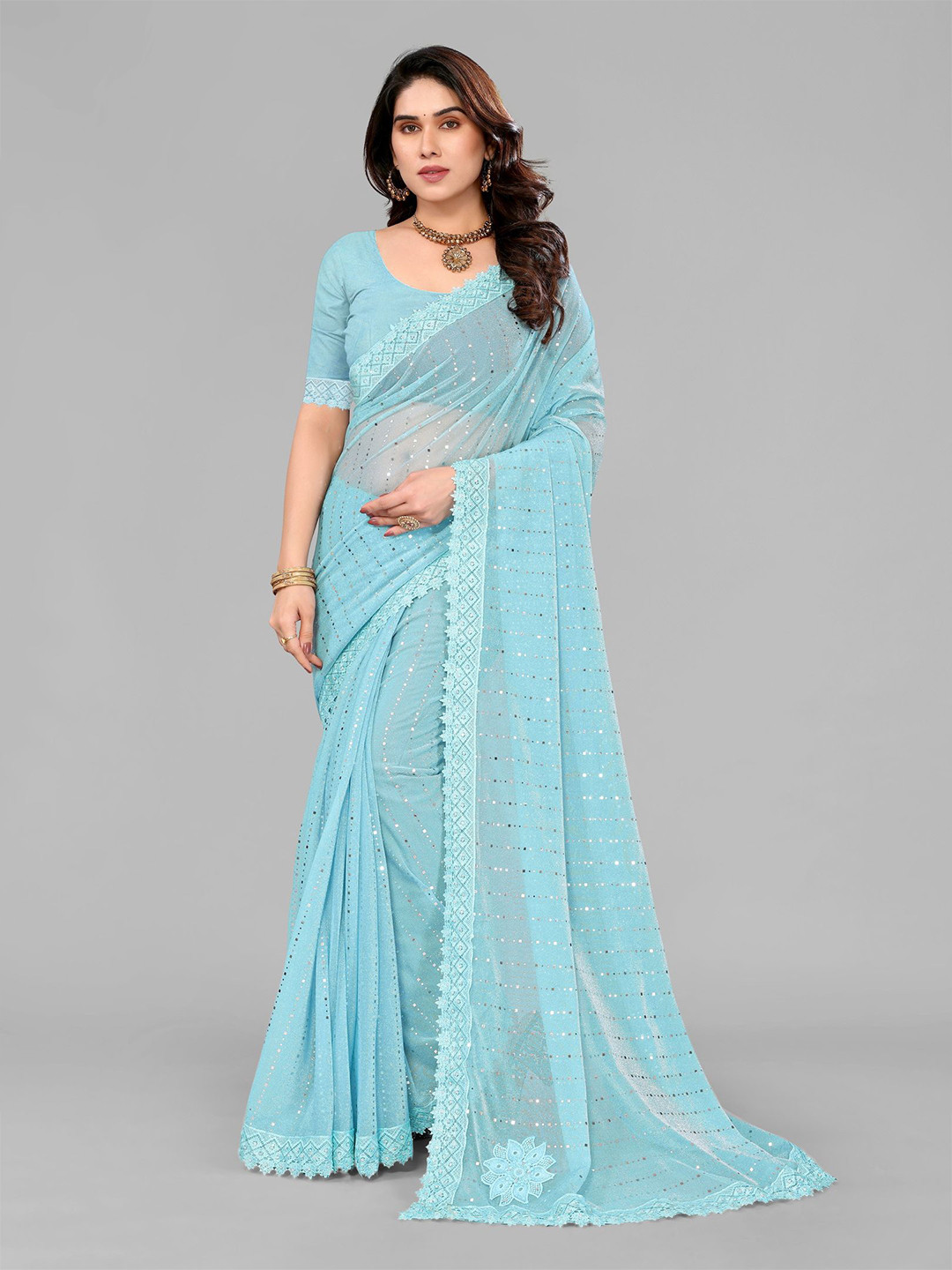 VIJAYA VALLABH Striped Saree