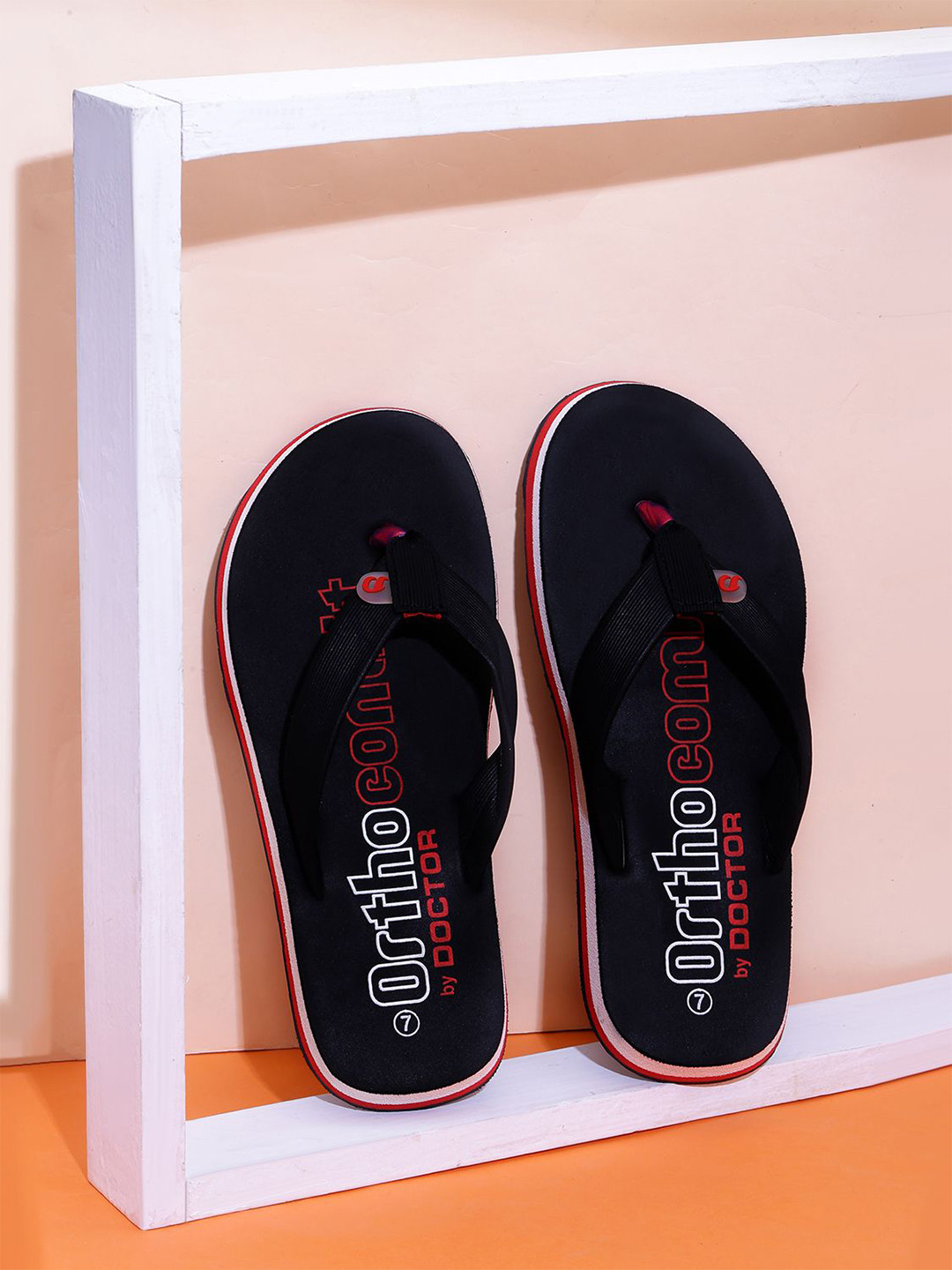 DOCTOR EXTRA SOFT Men Ortho Printed Rubber Thong Flip-Flops