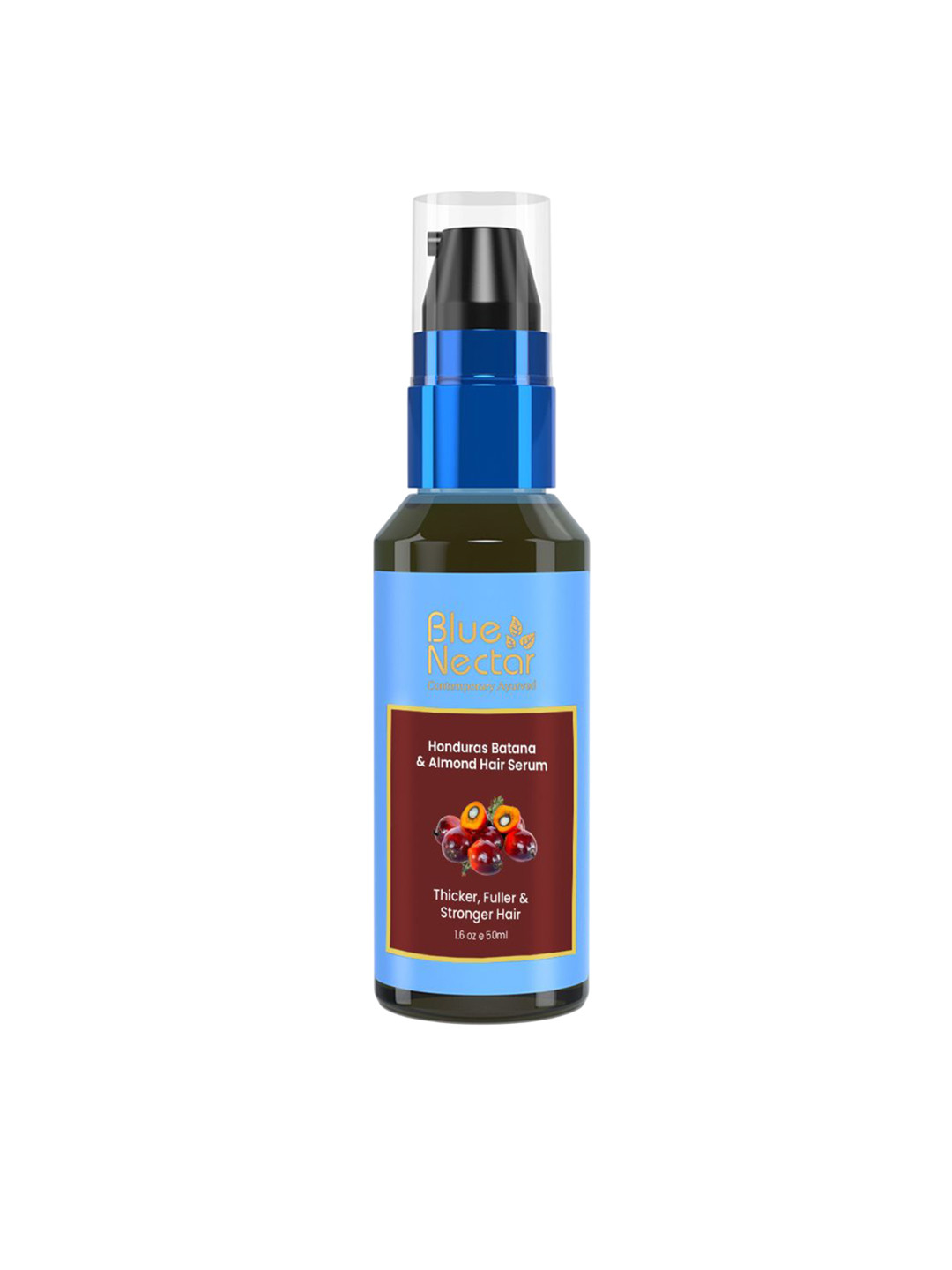Blue Nectar Honduras Batana & Almond Hair Serum For Fuller & Thicker Hair - 50 ml