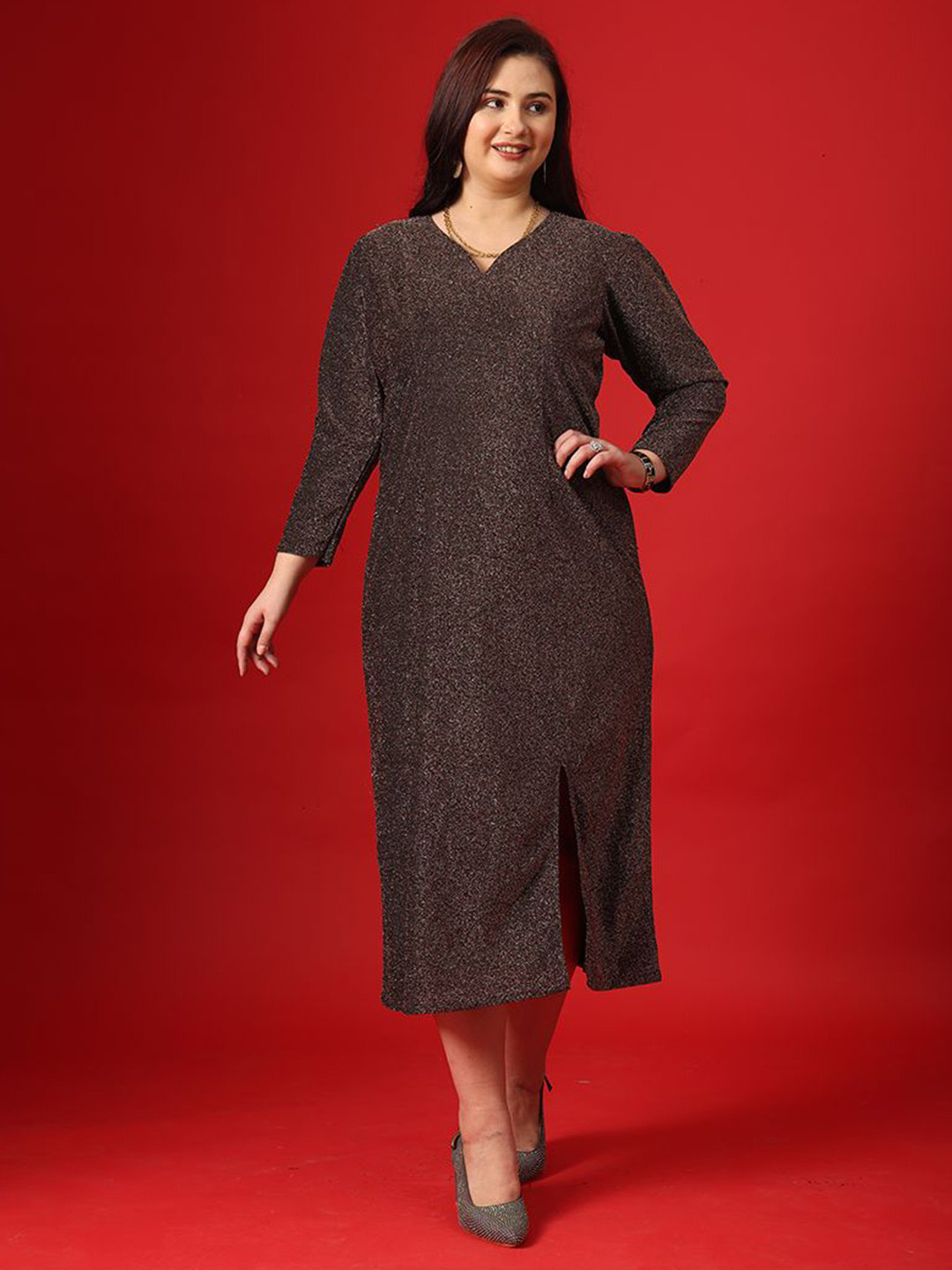 Curvy Lane Bodycon Midi Dress