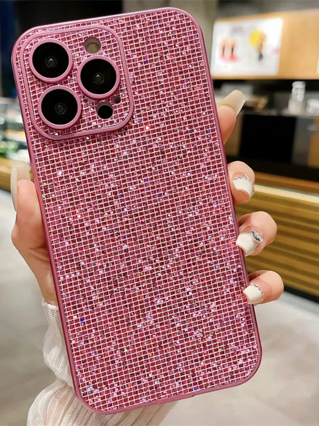Luxury Kase Glitter iPhone 13 Pro Back Case Mobile Accessories