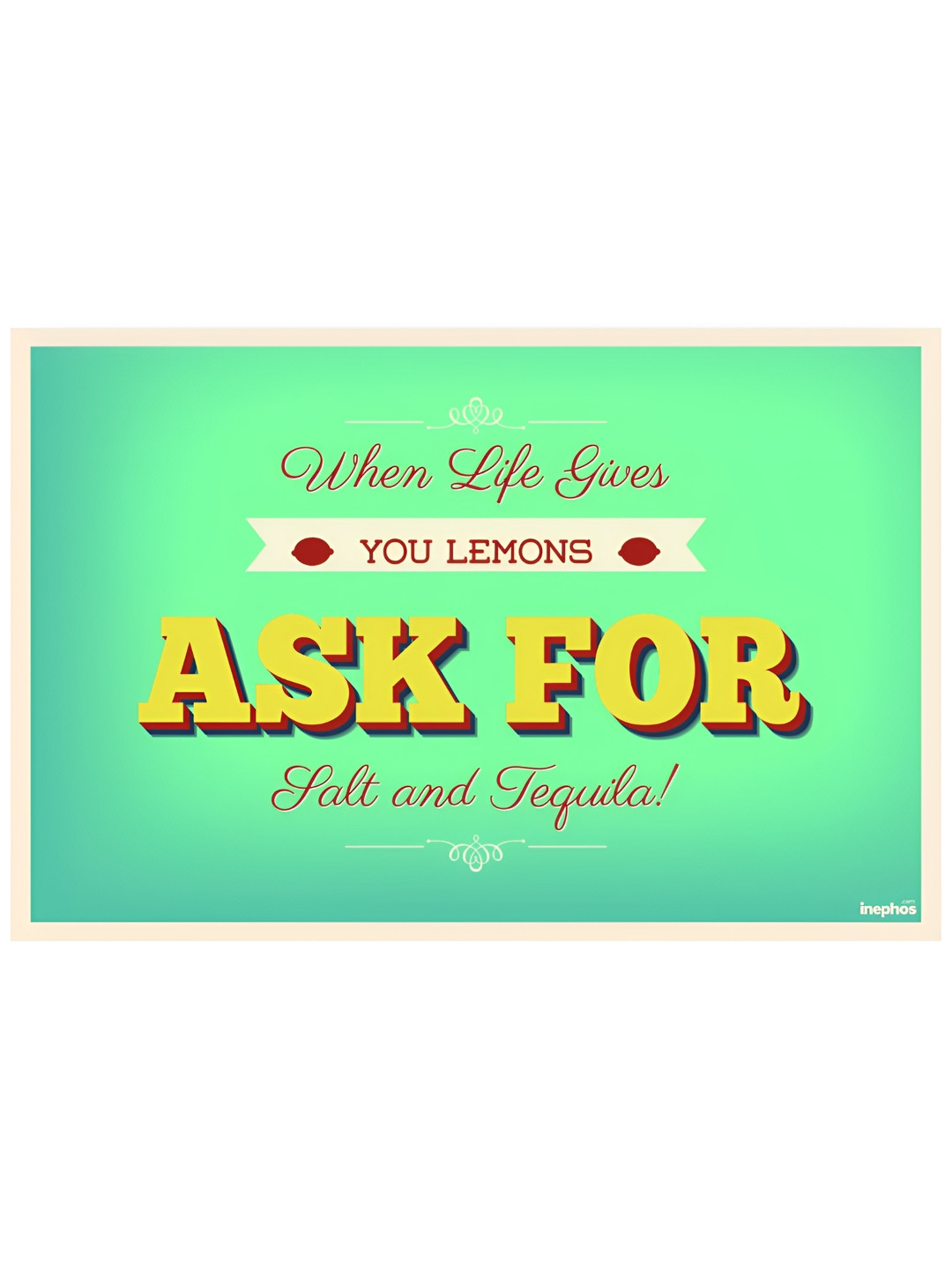 Inephos Green & Yellow Paper Creative Artwork Wall Posters