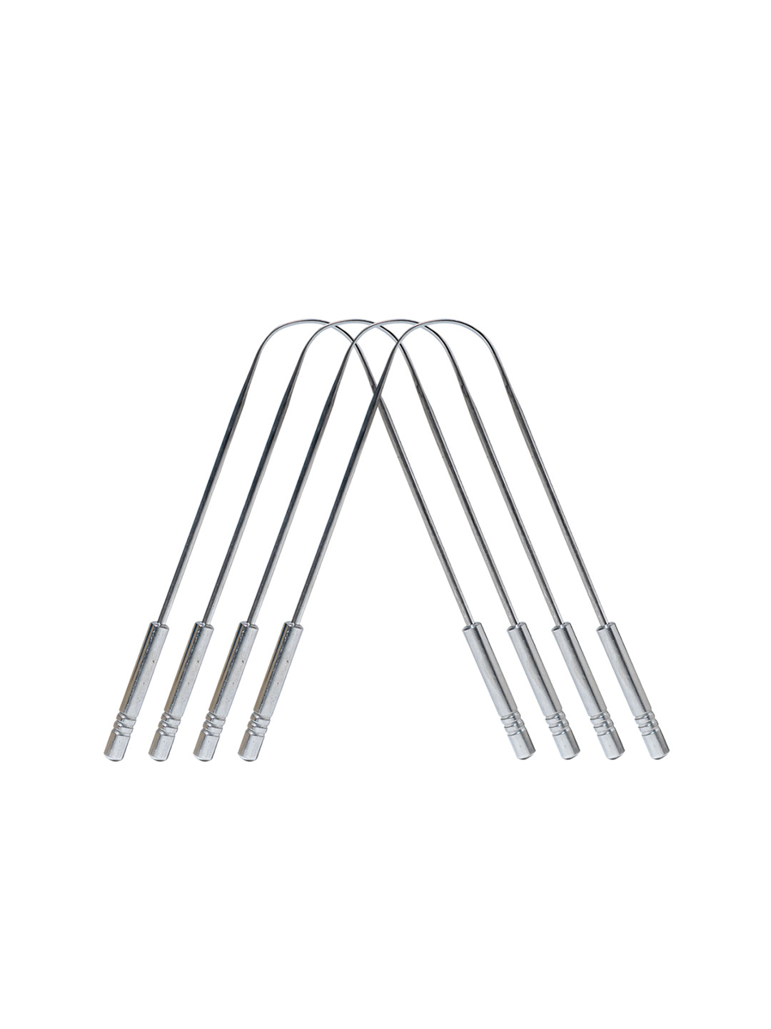 Nurpi Set Of 4 Stainless Steel Tongue Cleaner For  Oral Care & Bad Breath