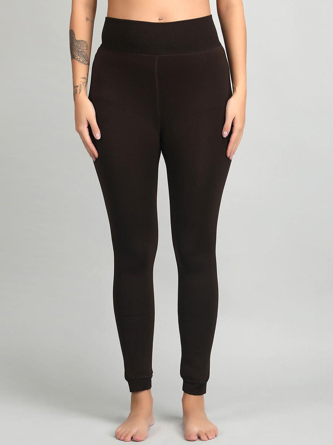 Klassik Women Fur Ankle Length Thermal Bottoms