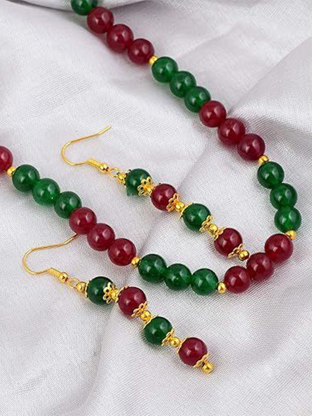 MEMOIR Emerald & Ruby-Studded Jewellery Set