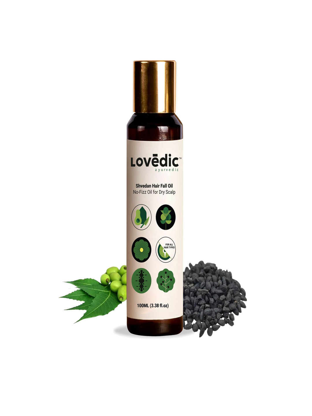 LOVEDIC Shvedan Hairfall Oil with Castor Sesame & Olive - 100 ml