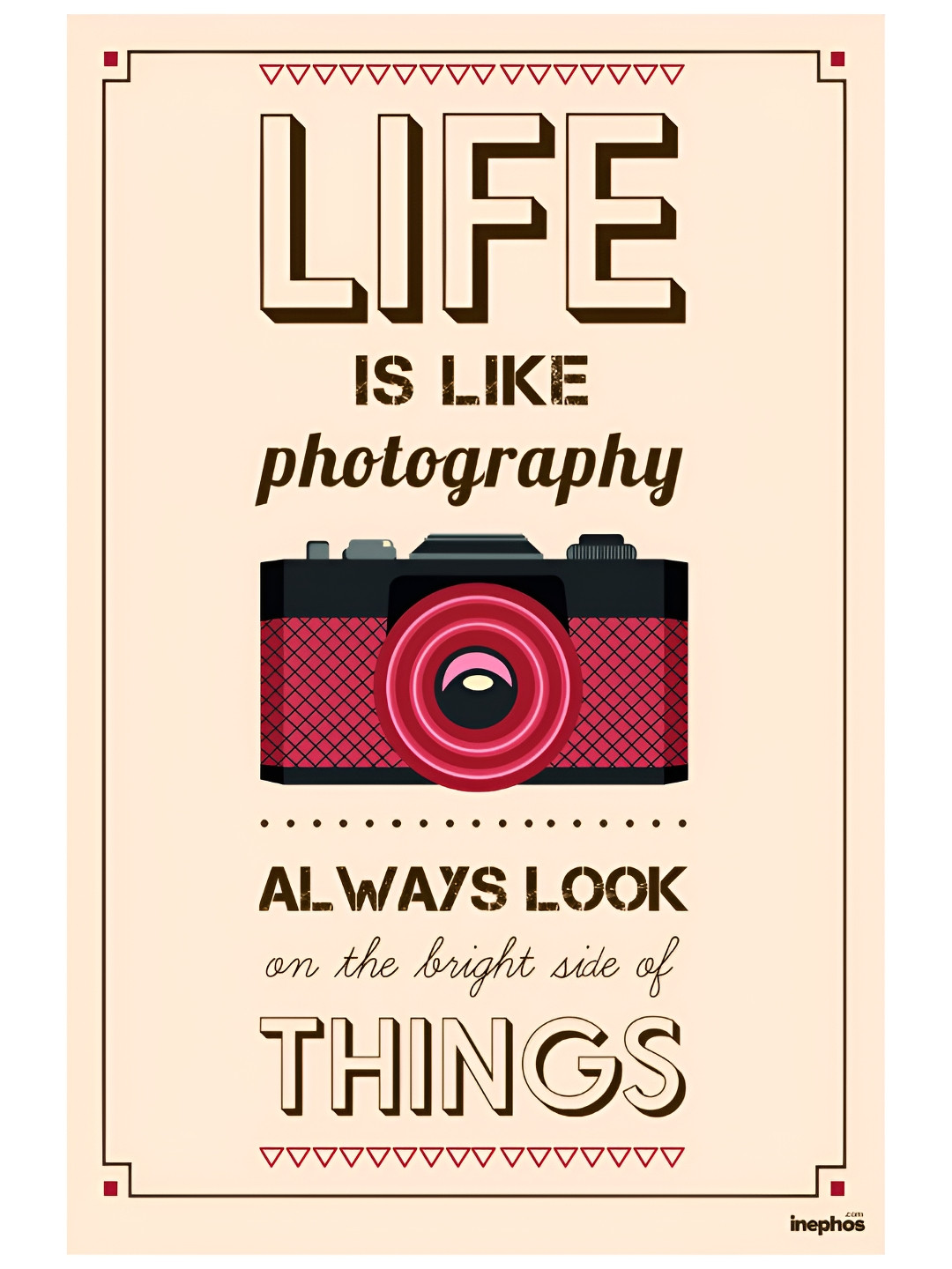 Inephos Peach Paper Wall Living Room Rectangle Potrait Photographs Wall Art -18 x 12In