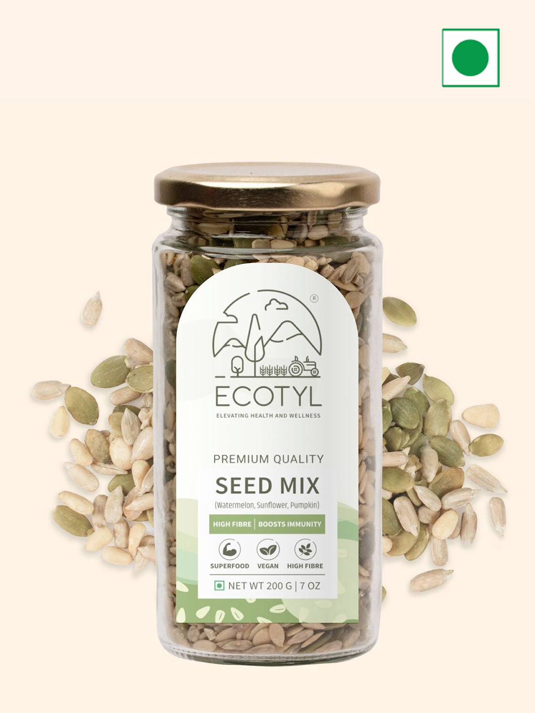 Ecotyl Unroasted Seed Mix - 200 g