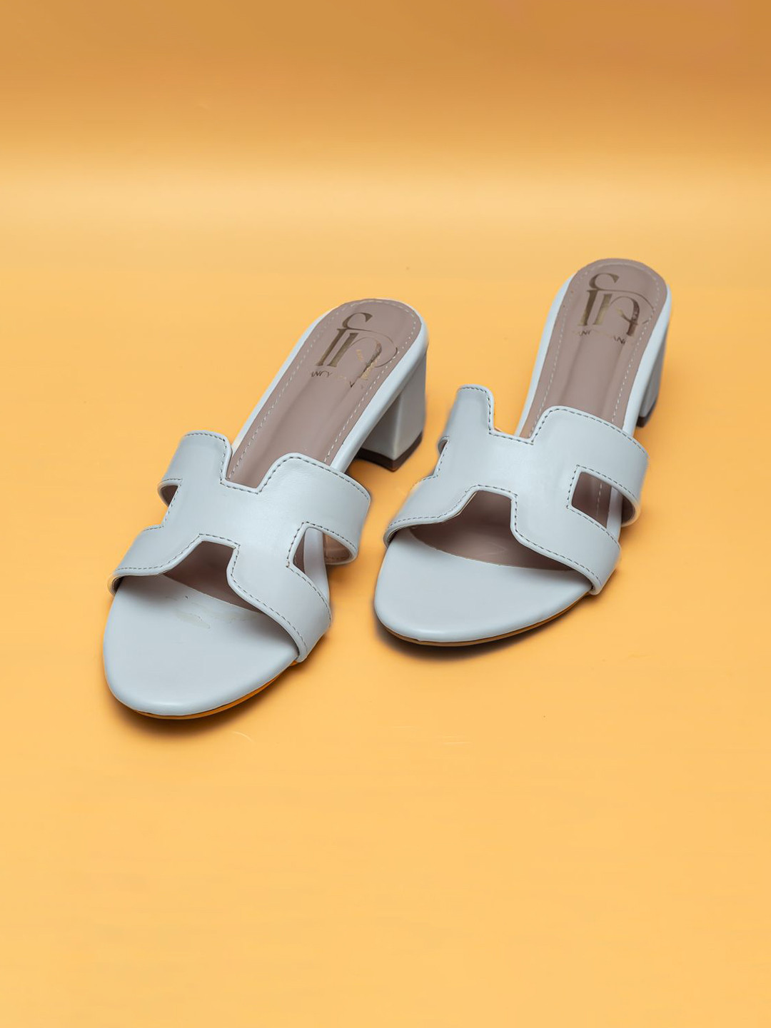 Fancy Nancy Colourblocked Block Mules with Bows