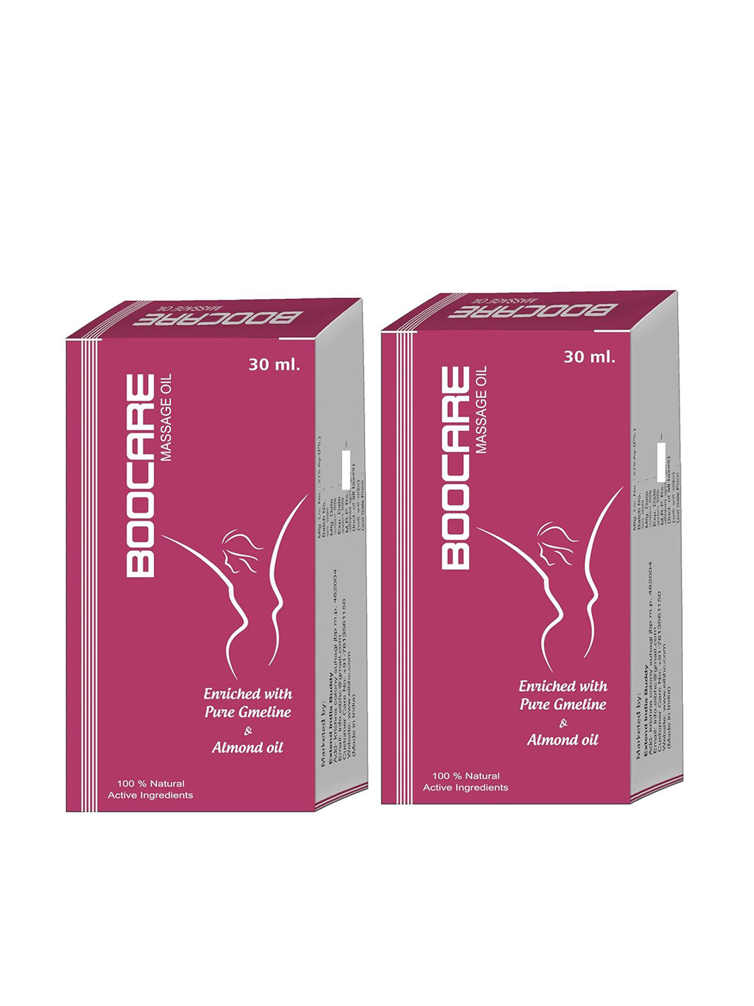 EIBHC Set Of 2 Boocare Breast Massage Oil - 30 ml Each