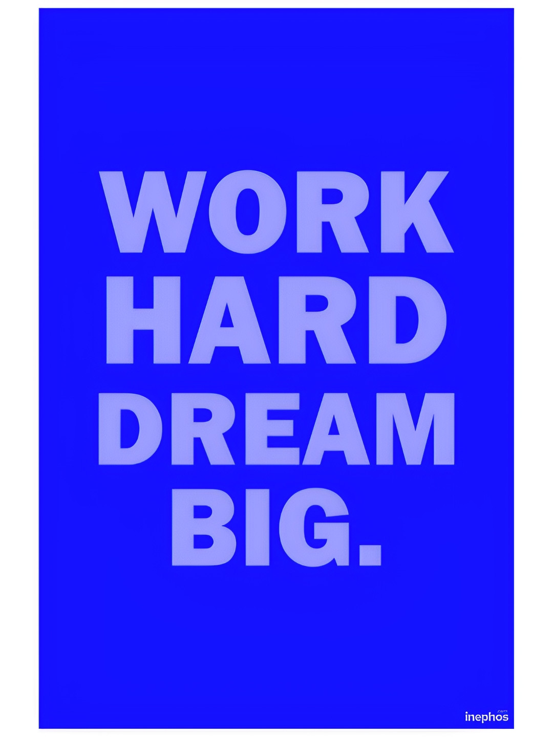 Inephos Blue & Grey Paper Creative Artwork Wall Poster