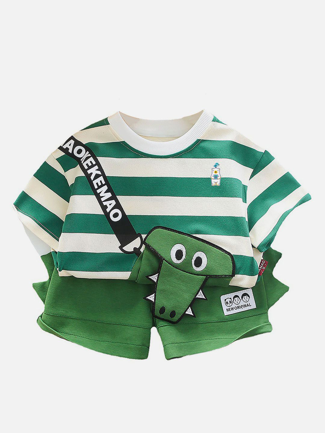 Little Surprise Box LLP Kids Printed T-Shirt & Shorts Clothing Set