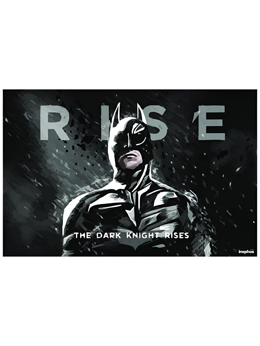 Inephos Black & Green Paper Creative Artwork Poster