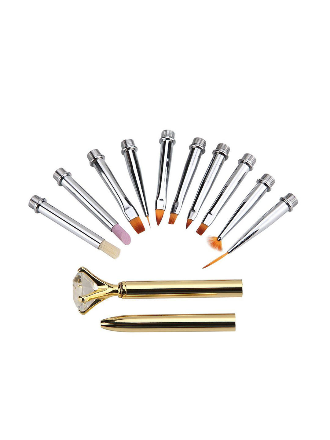 Scheibe Set Of 10 Nail Art Brush Set With Box