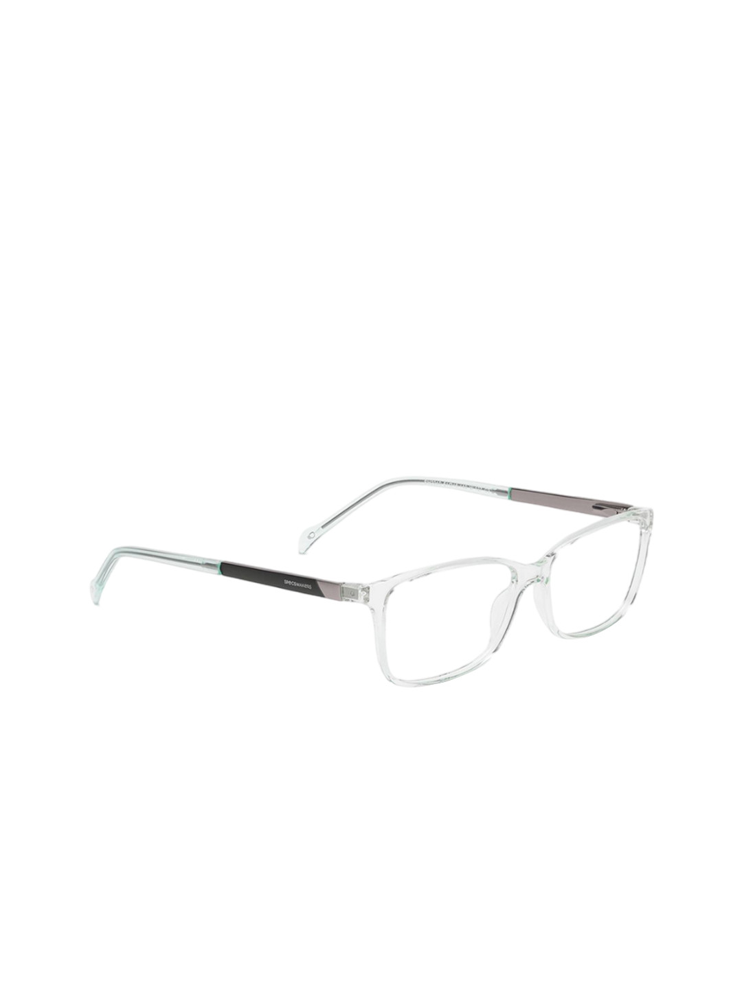 Specsmakers Unisex Full Rim Rectangle Frames FSFCGRGR51SMO2240-Crystal Green