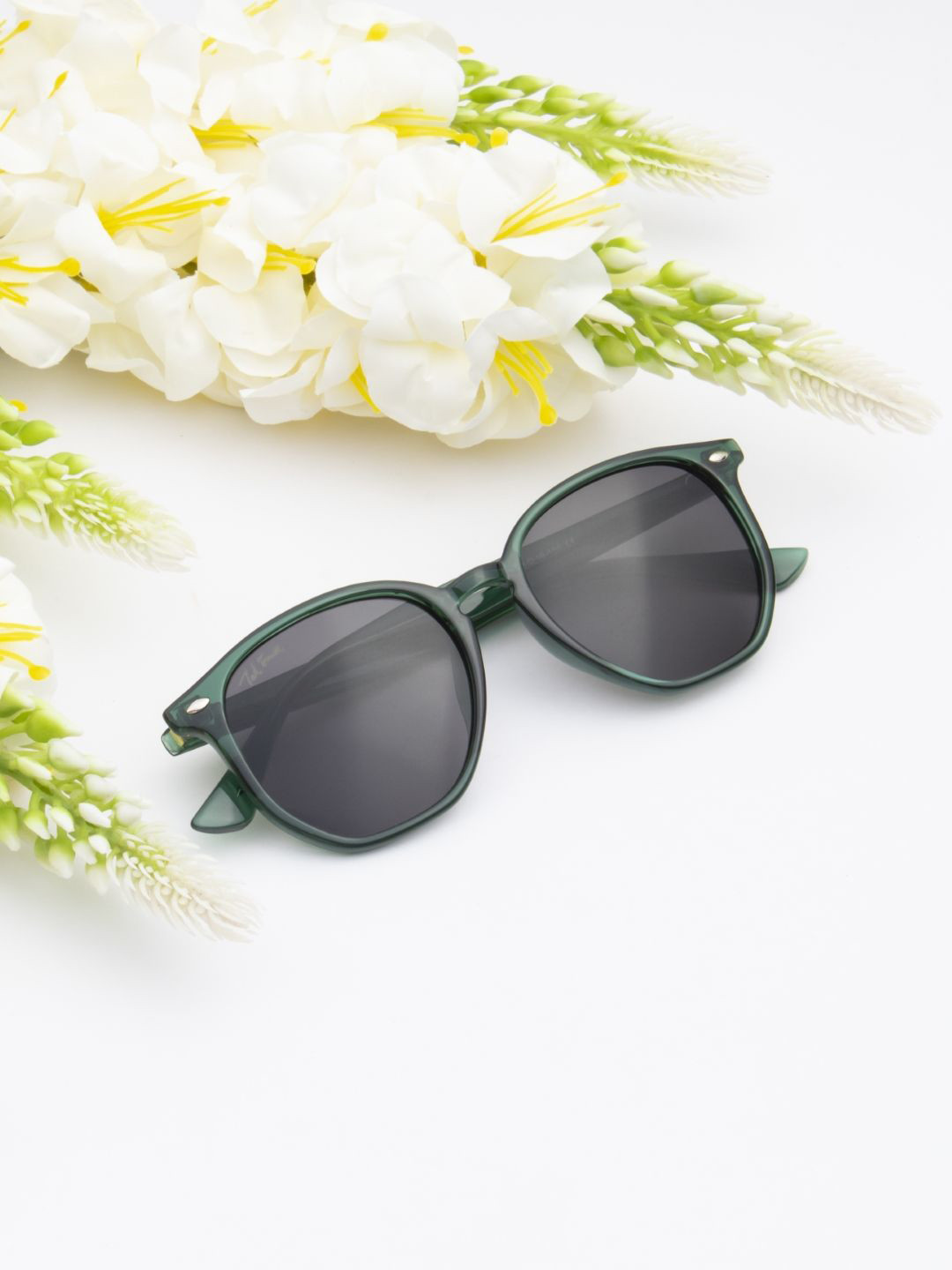 Ted Smith Unisex Wayfarer Sunglasses with UV Protected Lens SAGE_C6