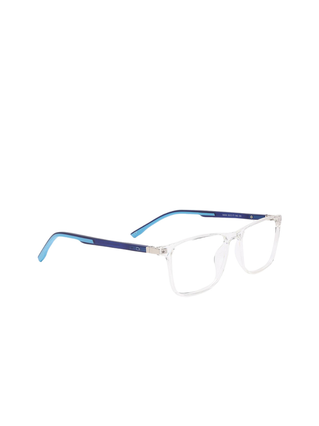 Specsmakers Unisex Full Rim Square Frames FSFCWTBL53SMO5609A2-Crystal White