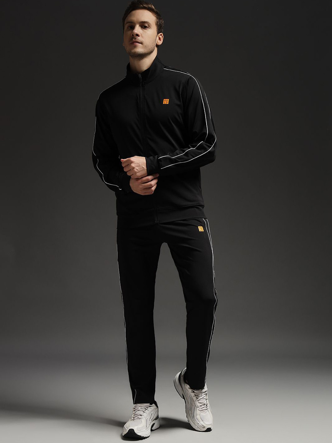 FCK GOLD Men Zipper Sweatshirt & Trackpants